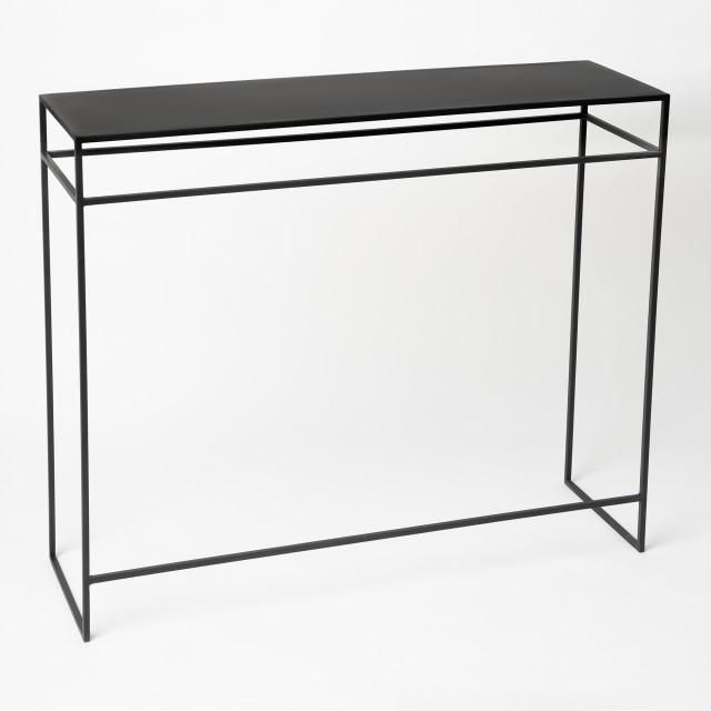 Native Decor Matte Black Console Table Product Image