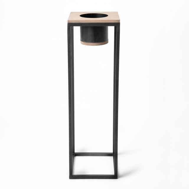 Native Decor Avani Mono Metal Planter Product Front View 