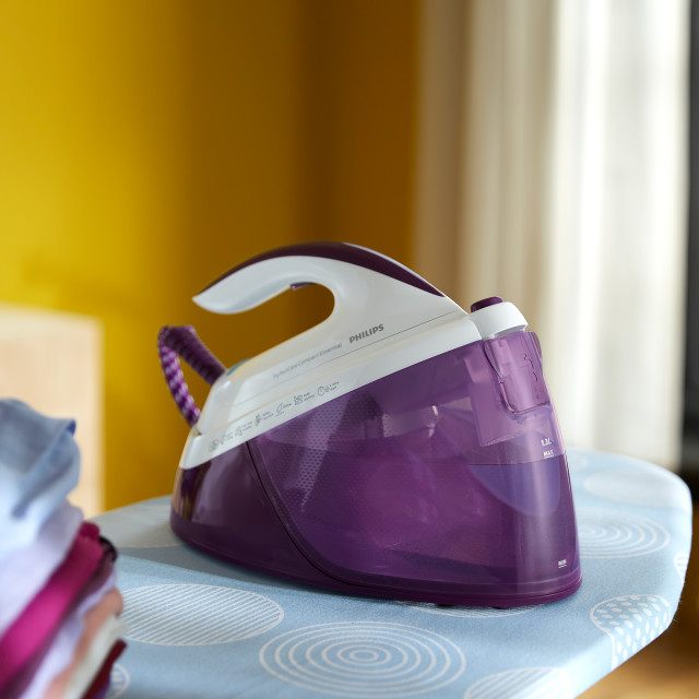 Philips Perfectcare Compact Steam Generator Iron, 2400W in use