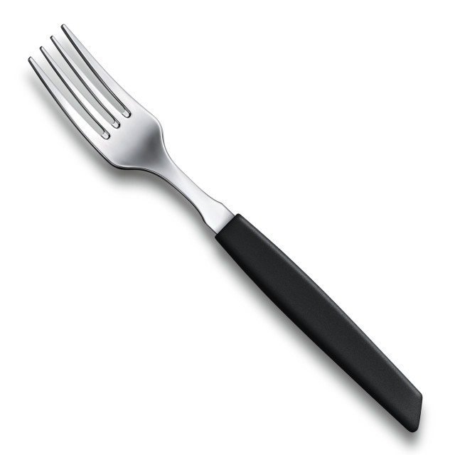 Victorinox Swiss Modern Table Set Giftbox with Steak Knives, Set of 12 - Black Product Fork Detail Image