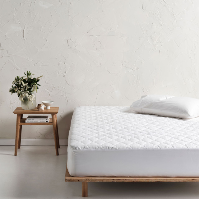 Linen House White Waterproof Mattress Protector - Queen XL Product Image