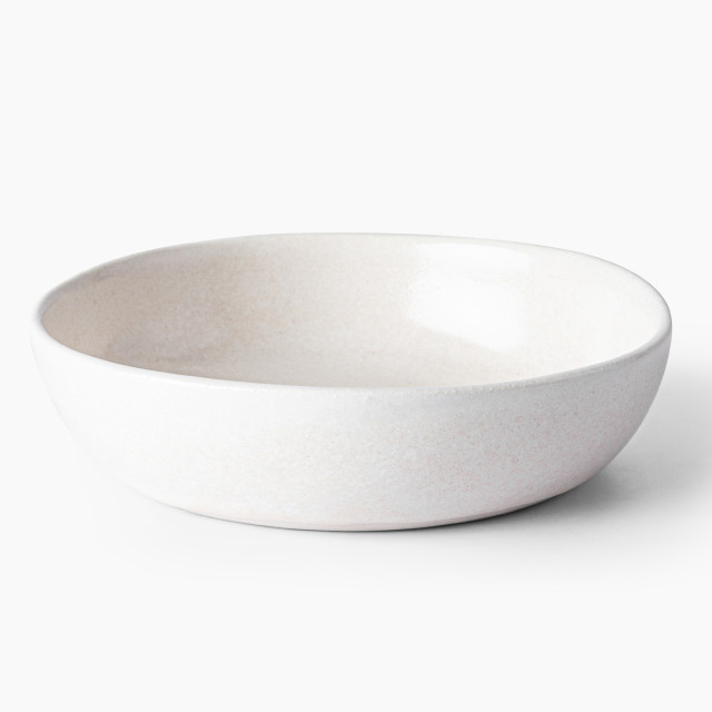 Mervyn Gers Glazed Stoneware Small Breakfast Bowls, Set of 2 - Alabaster