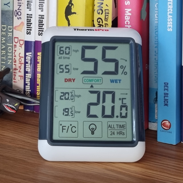 ThermoPro Digital Hygrometer Indoor Thermometer Product In Use