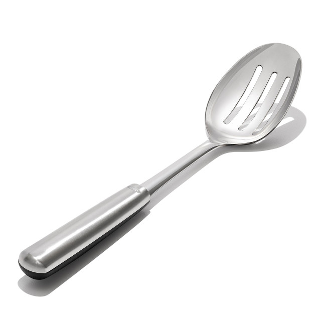 OXO Stainless Steel Slotted Spoon with Non-Slip Grip