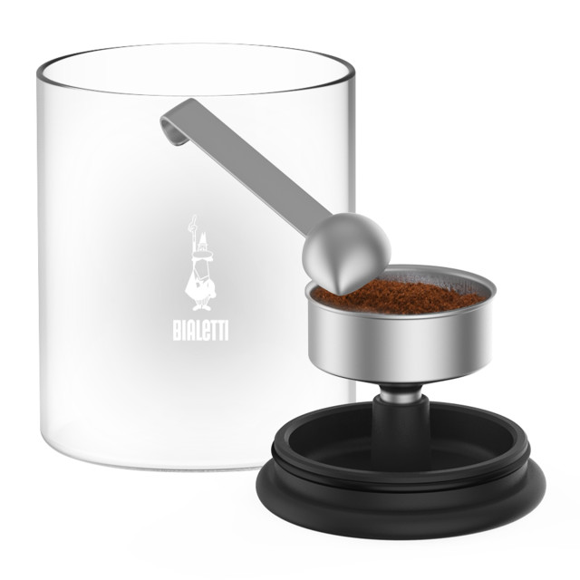 Bialetti Glass Smart Coffee Container and Spoon