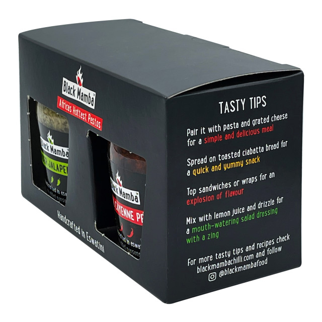Black Mamba Africa's Hottest Pestos Gift Pack packaging