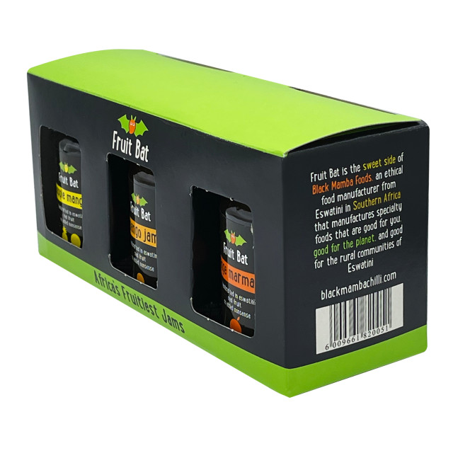 Black Mamba Fruit Bat - Africa's Fruitiest Jams Gift Pack packaging