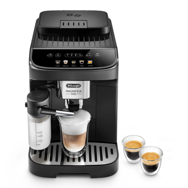 DeLonghi Magnifica Evo Auto Bean to Cup Coffee Machine, ECAM290.61.B Product Front View