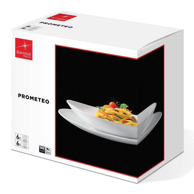 Bormioli Rocco Prometeo Tavola 12pc Dinner Set packaging