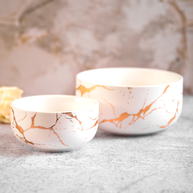 Nicolson Russell Kintsugi Small Bowl - White Product In Use