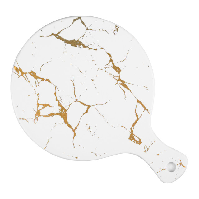 Nicolson Russell Kintsugi Round Serving Board - White