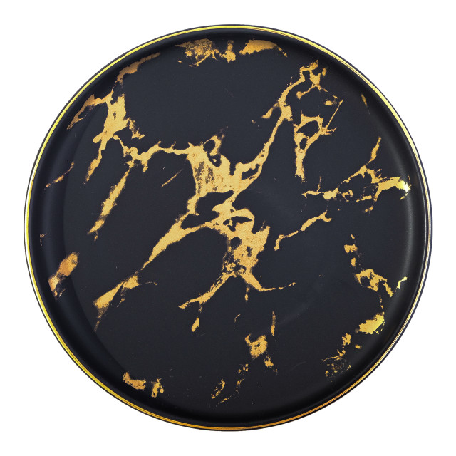 Nicolson Russell Kintsugi Dinner Plate, Set of 4 - Black