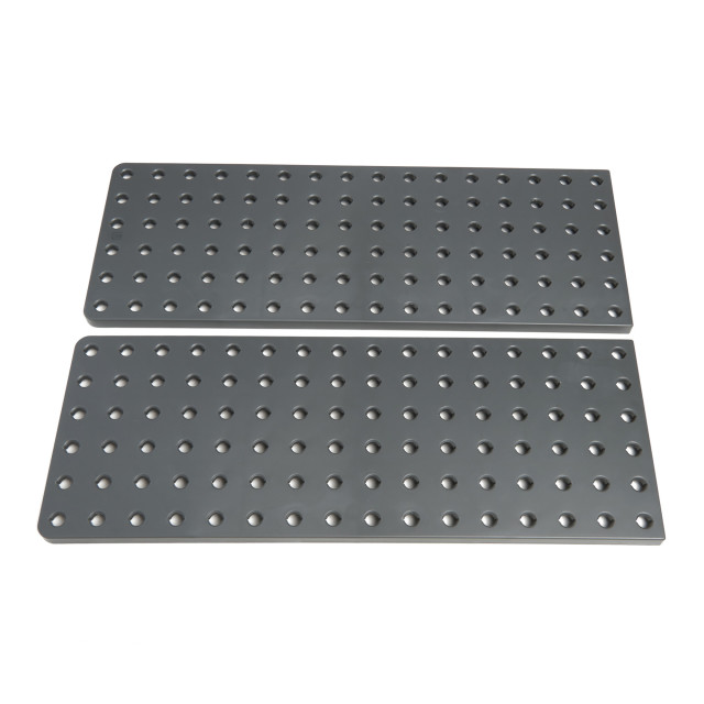 Umbra Peggy Drawer Organizer, Set of 2 - Grey without pegs