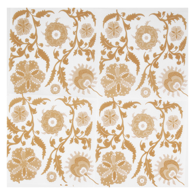 Tavola Suzani Biodegradable Paper Napkins, Pack of 25 - Gold Product Detail