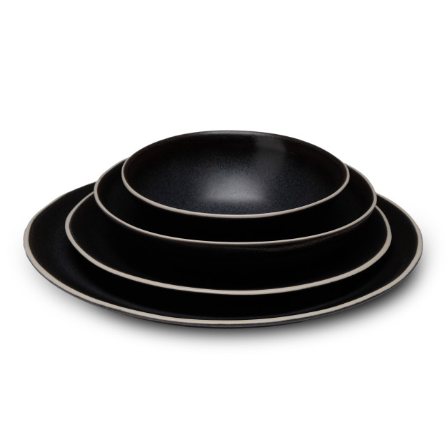 Yuppiechef Majorca Cereal Bowls, Set of 4 - Matte Black