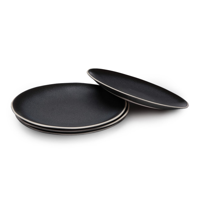 Yuppiechef Majorca Side Plates, Set of 4 - Matte Black