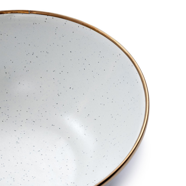 Barebones Enamel Bowl, Set of 2 - Eggshell detail