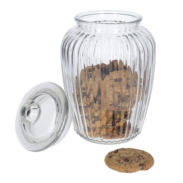 KitchenCraft Home Made Multi-Purpose Glass Storage Jar - Large in use