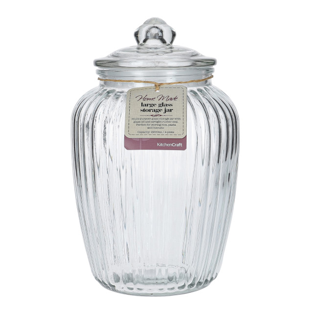 KitchenCraft Home Made Multi-Purpose Glass Storage Jar - Large packaging