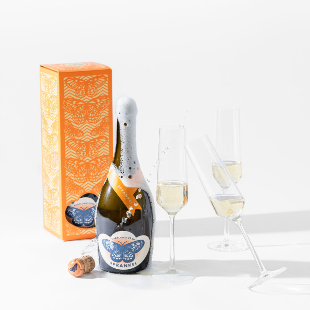 Babylonstoren Sprankel Cap Classique 2017 Product In Use