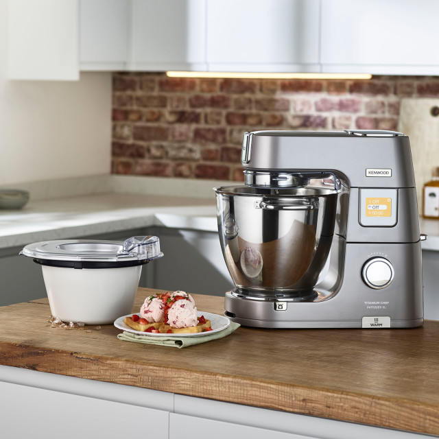 Kenwood Chef & Chef XL Frozen Dessert Maker Attachment KAX71.000WH Product In Use