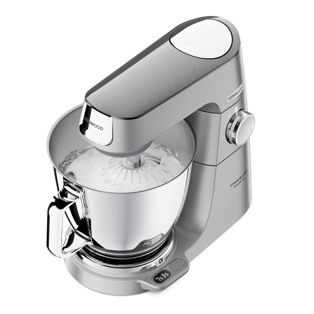 Kenwood Titanium Chef Baker Stand Mixer Mega Pack KVL85.704SI Product Side View