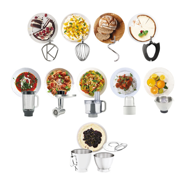 Kenwood Titanium Chef Baker Stand Mixer Mega Pack KVL85.704SI Product Detail Image