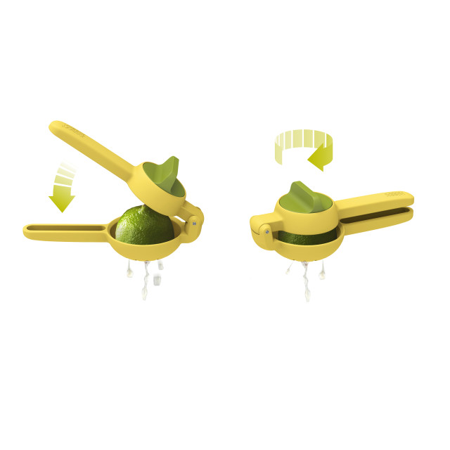 Joseph Joseph JuiceMax Dual-action Citrus Press Product How To Use Action Image