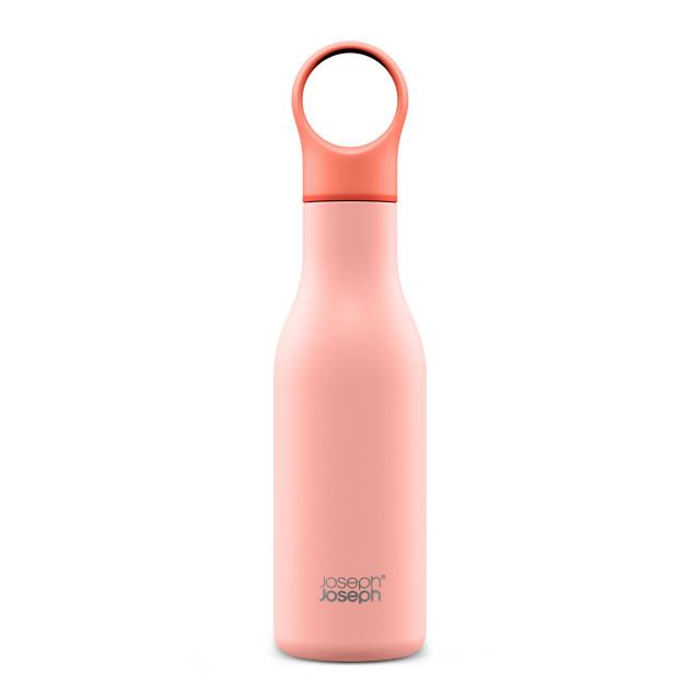 Joseph Joseph Loop Vacuum Insulated Water Bottle, 500ml - Coral Product Image