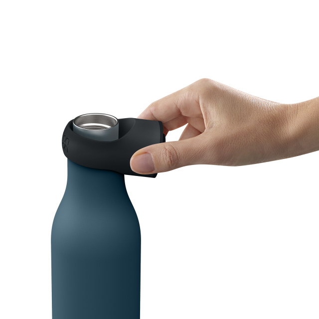 Joseph Joseph Loop Vacuum Insulated Water Bottle, 500ml - Blue Product Detail Image