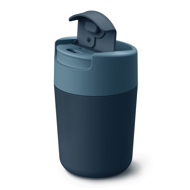 Joseph Joseph Sipp Travel Mug, 340ml - Blue Product Side View 