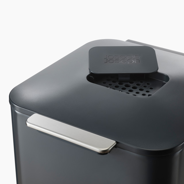 Joseph Joseph Totem Compact 40L Waste & Recycling Bin - Graphite Product Detail Image