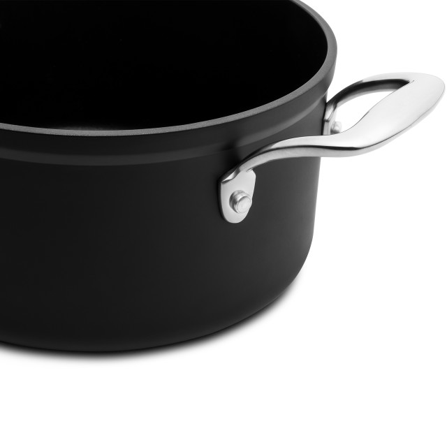 Sagenwolf Titanium Series Non-Stick Casserole Pot with Glass Lid - 20cm Product Detail Image