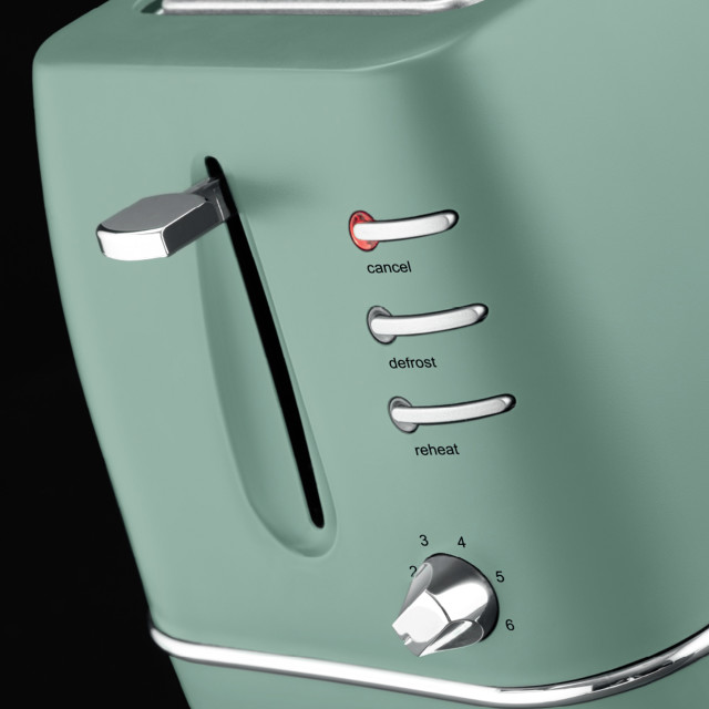 Russell Hobbs Royal Pack - Teal toaster control panel