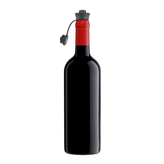 Coravin Pivot Stoppers, Pack of 6 open on the bottle of wine
