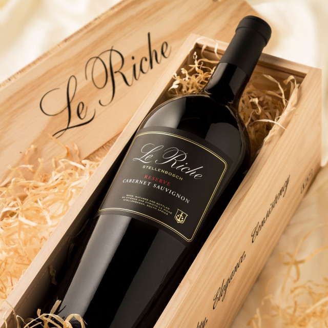 Le Riche Cabernet Sauvignon Reserve Magnum in Wooden Case