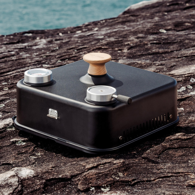 Everdure by Heston Blumenthal Cube 360 Hood at an angle