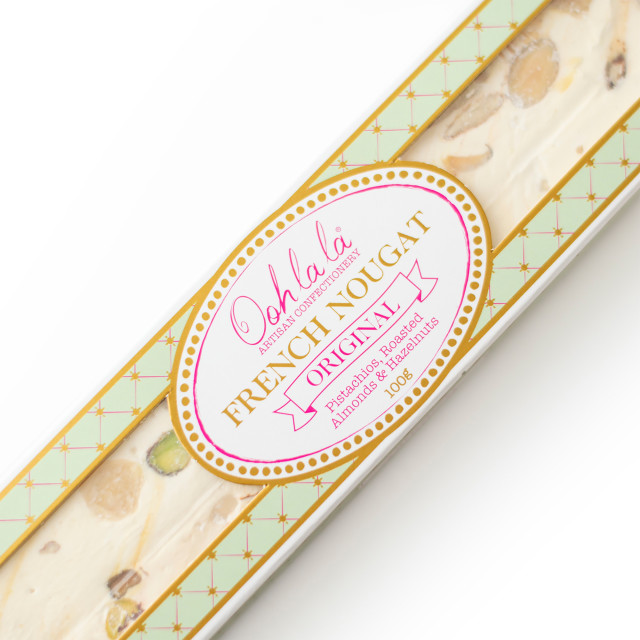 Ooh La La Artisan Confectionery Original French Nougat Bar, 100g detail