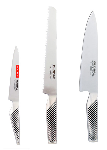 Global Kitchen Knife Set, 3-Piece