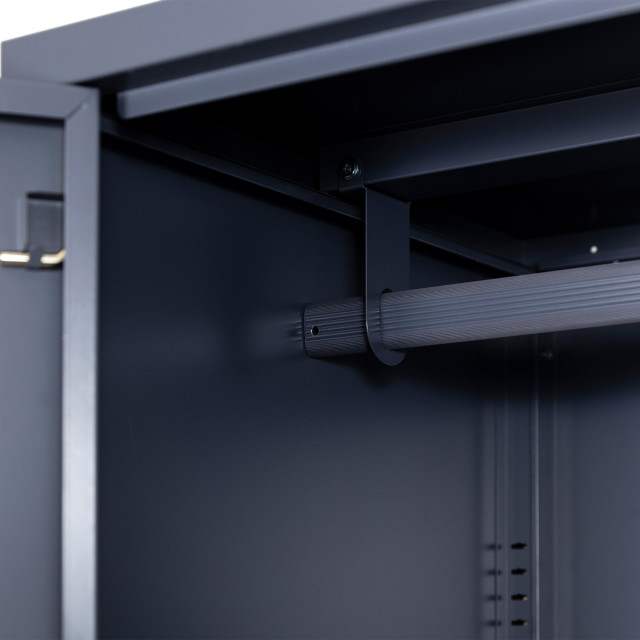 Popstrukt Sugar Cube Double Locker - Carbon Grey detail