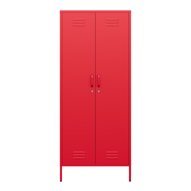 Popstrukt Sugar Cube Double Locker - Red Polka angle