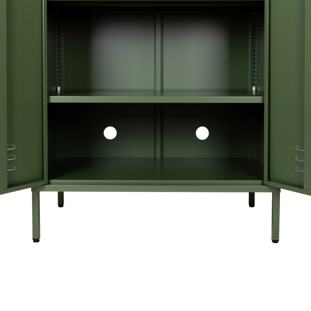 Popstrukt Lollipop Double Locker - Dark Olive interior detail