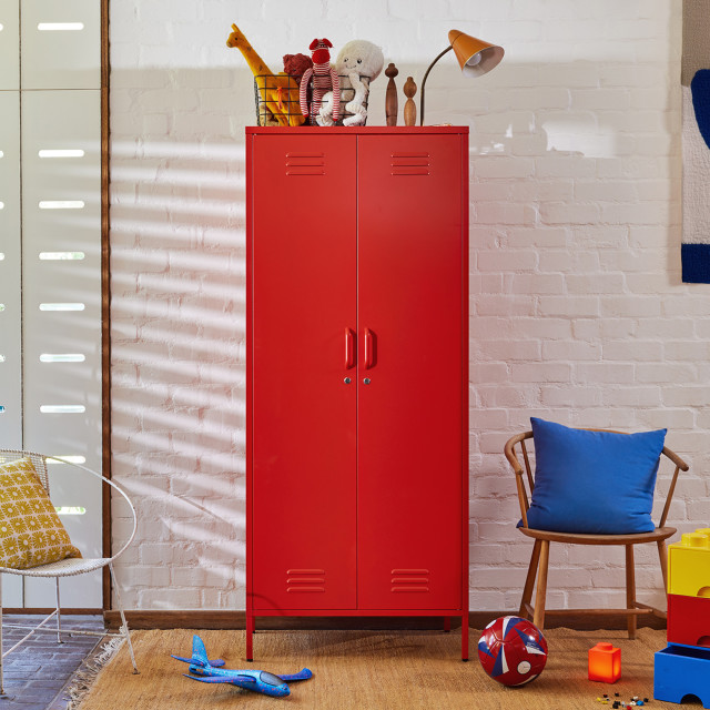 Popstrukt Sugar Cube Double Locker - Red Polka