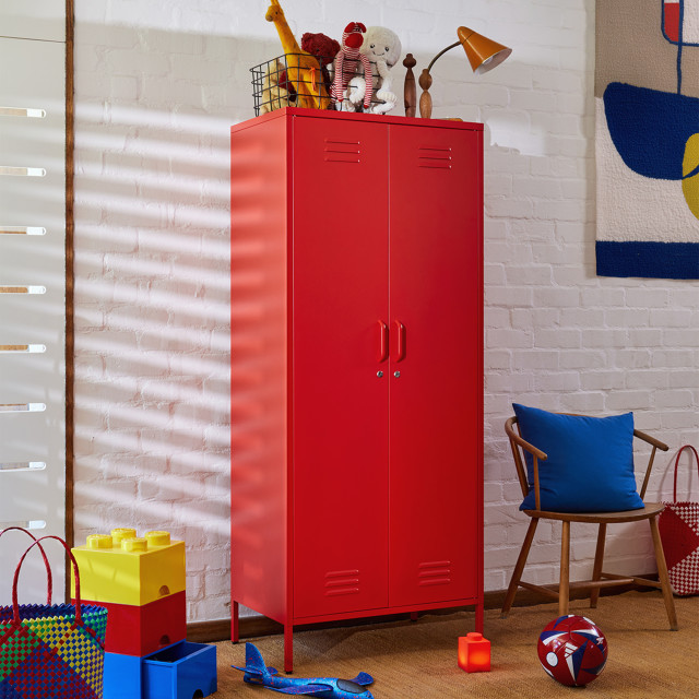 Popstrukt Sugar Cube Double Locker - Red Polka