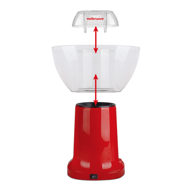 Mellerware Pop & Go Popcorn Maker, 4.5L assembling parts and information