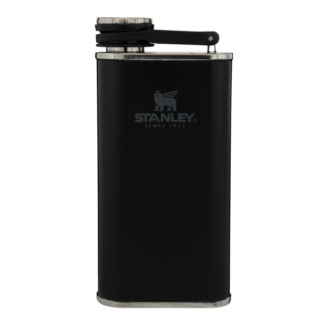 Stanley The Easy Fill Wide Mouth Flask, 230ml - Matte Black Pebble