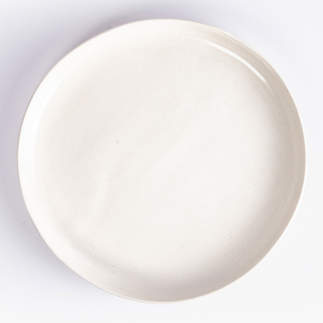 Mervyn Gers Glazed Stoneware Large No Lip Bowl, 35cm - Alabaster