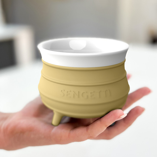 Sengetti Medium Potjie Pot  - Mustard showing size