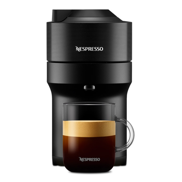 Nespresso Vertuo Pop Coffee Machine - Liquorice Black angle