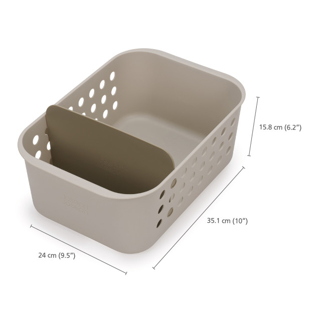 Joseph Joseph EasyStore Large Bathroom Storage Basket with measurements